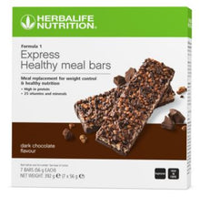 Load image into Gallery viewer, Formula 1 Express Healthy Meal Bars Dark Chocolate 7 bars per box