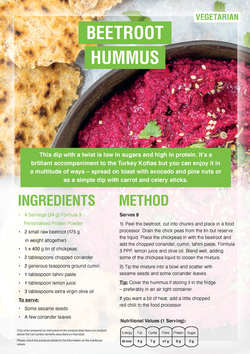 Herbalife Beetroot Hummus