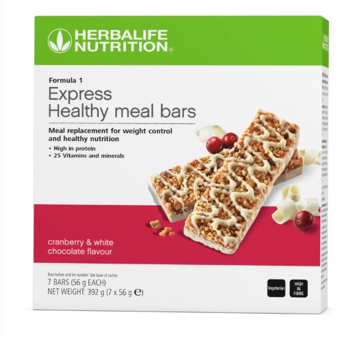 Herbalife Formula 1 Express Healthy Meal Bars Cranberry & White Chocolate