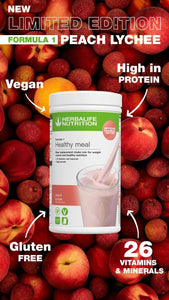 Herbalife Formula1 Healthy Meal Peach Lychee Limited Edition